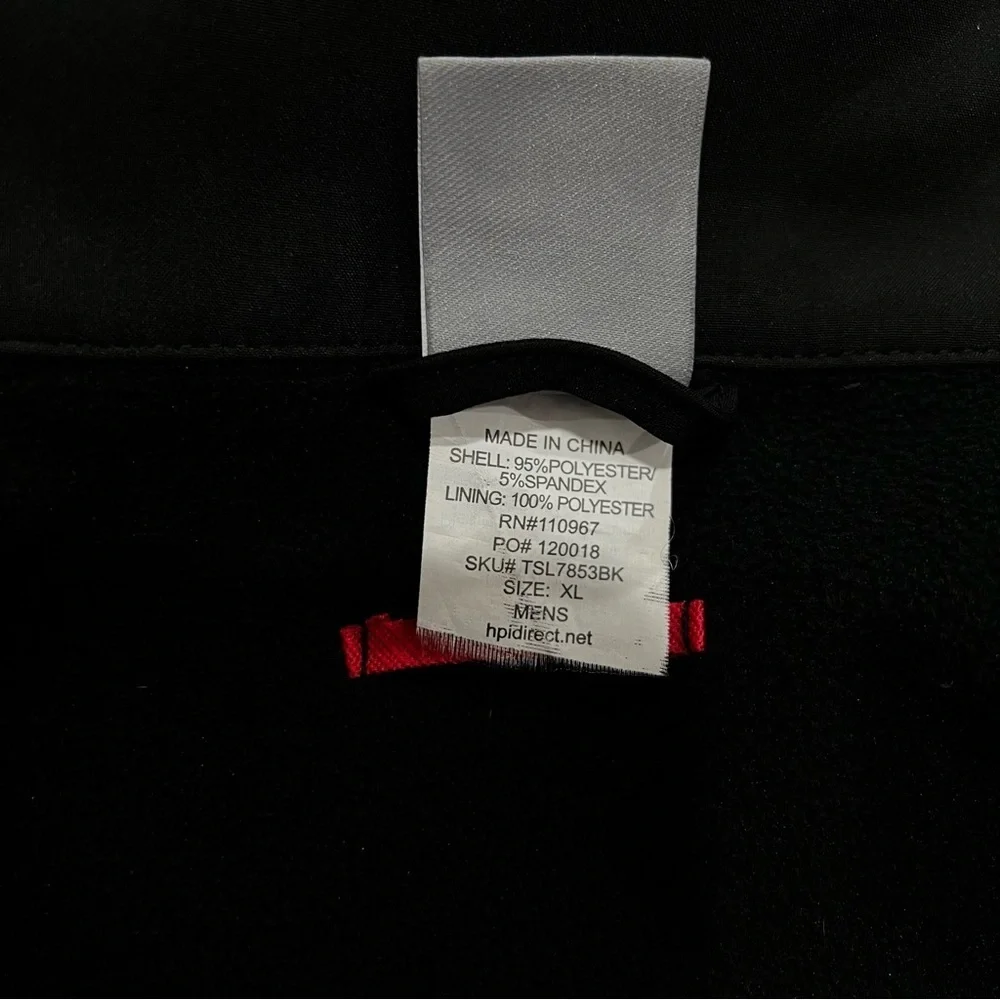 Tesla Men's Sz Large Motor Corporate Employee Black Jacket Red Embroidered Logo